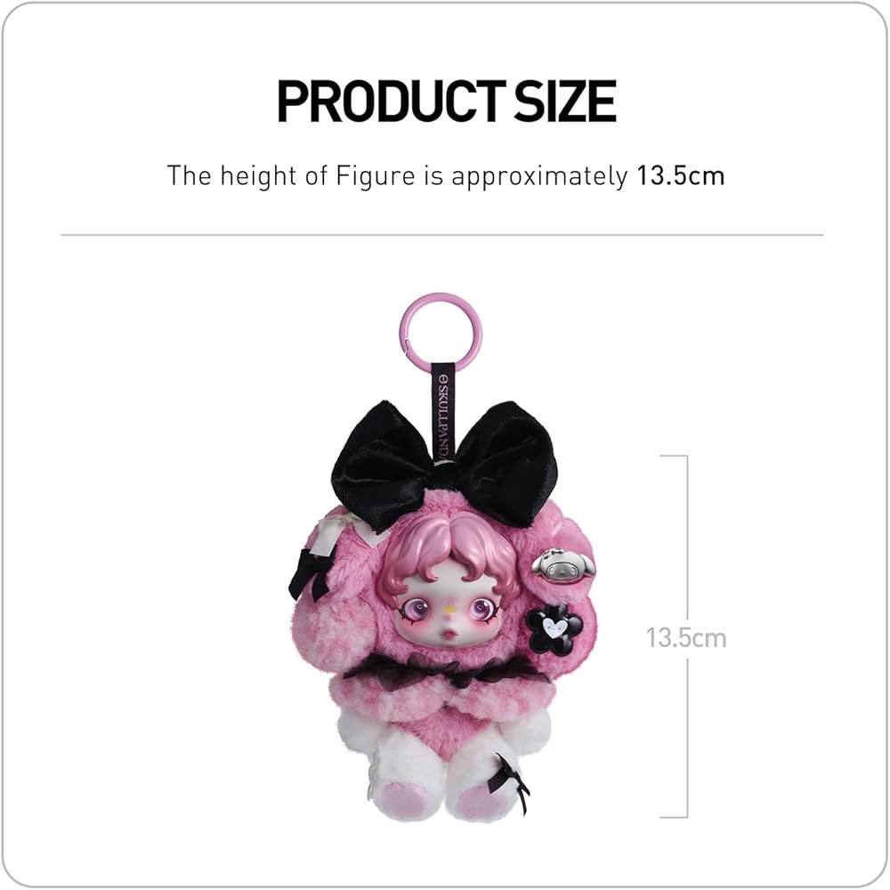 Pop Mart Skullpanda My Melody Plush Toy Soft Doll Keychain Collectible Figure