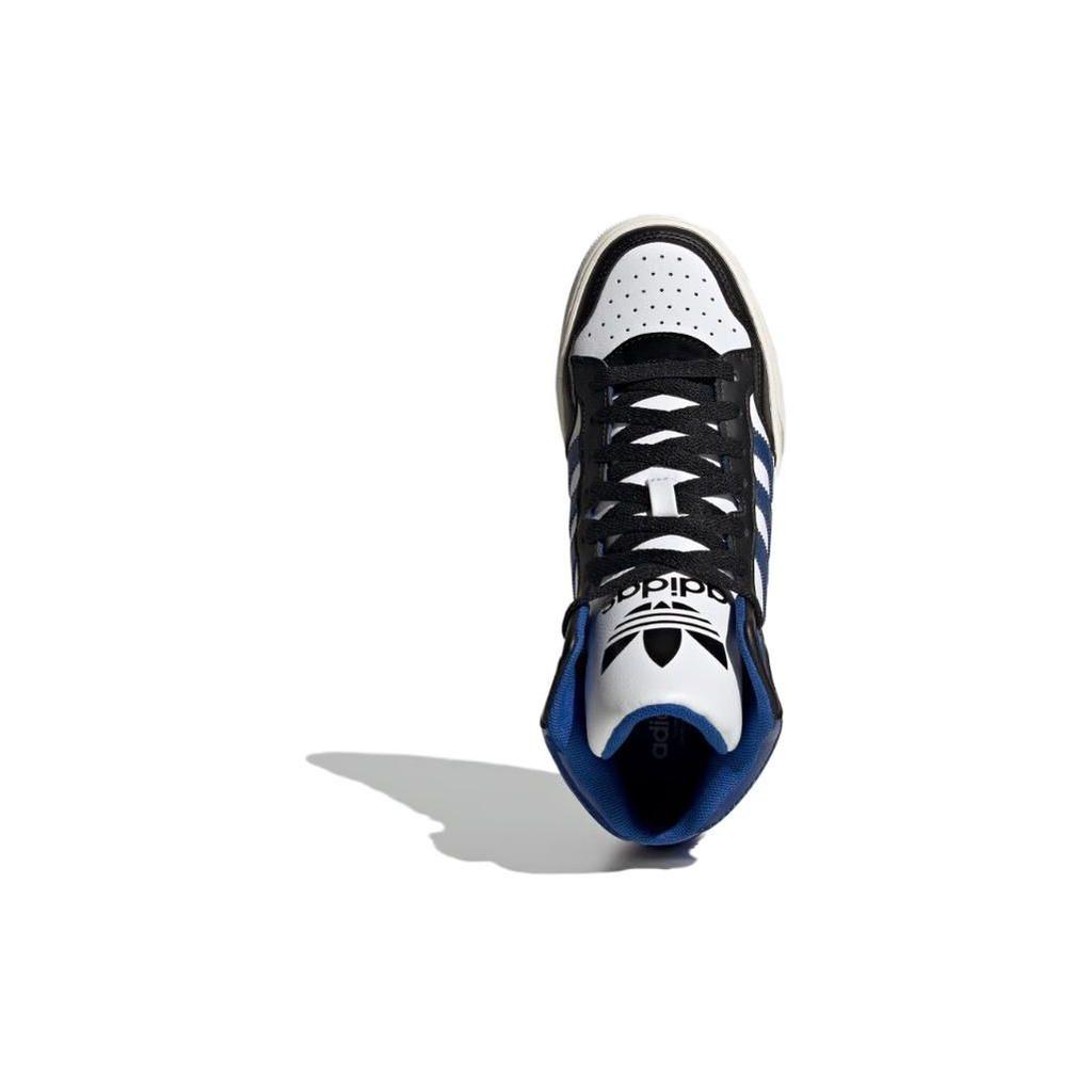 Adidas Originals Extaball Up Versatile Waterproof High-Top Skate Shoes Unisex Sneakers Blue ID1133