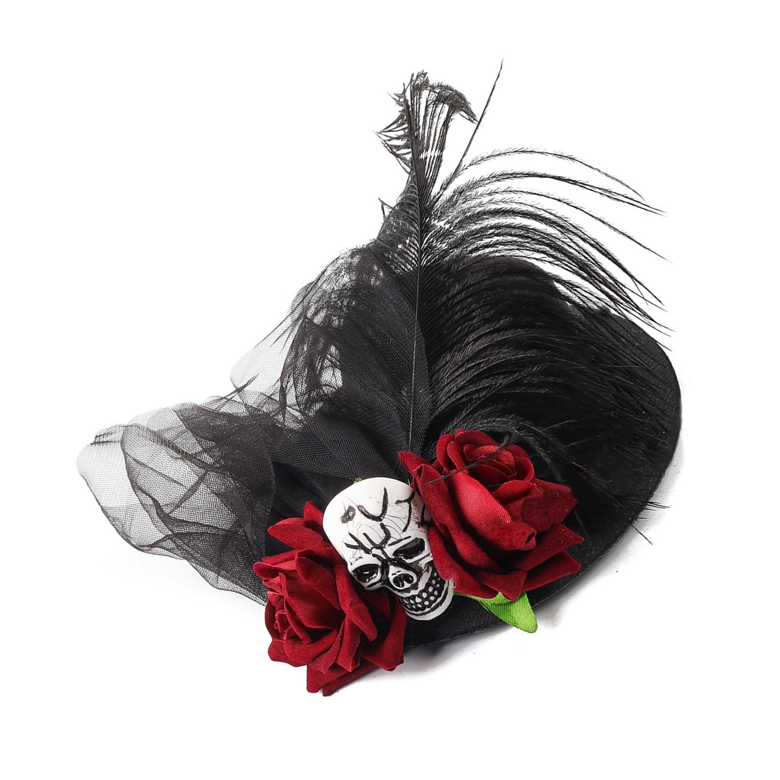

Masquerades Hairpin Elegant Ladies Hairclip Children Halloween Festival Costume Accessory for Themed Celebrations 1 бордовый