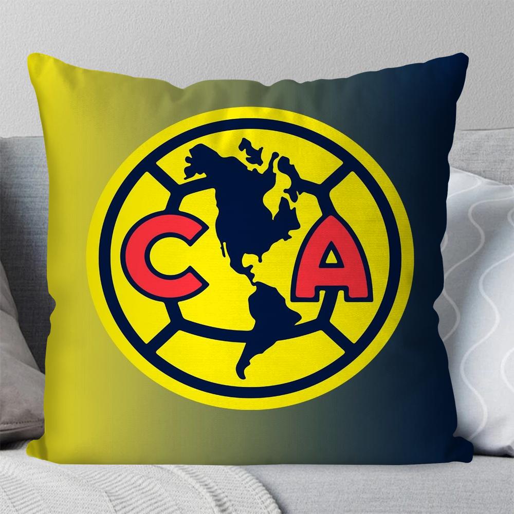 Football Club America Pillow Case Square Pillow Bedroom Sofa Leisure Comfort Cushion Car Living Room Home Decoration 40X40