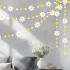 1pc Korean StyleinsWind Daisy Flag Flower Garland Children's Birthday Party Decoration Hanging Ornament Room Decoration