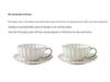 Set Tazza e Piattino da Caffè in Ceramica a Forma di Crisantemo Stile Giapponese – Tazza da Latte Bianca Pura per Tè Pomeridiano di Lusso.