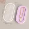 Jewelry Holder Organizers Making Silicone Mold Oval Tray Coaster Dish Plate Molds