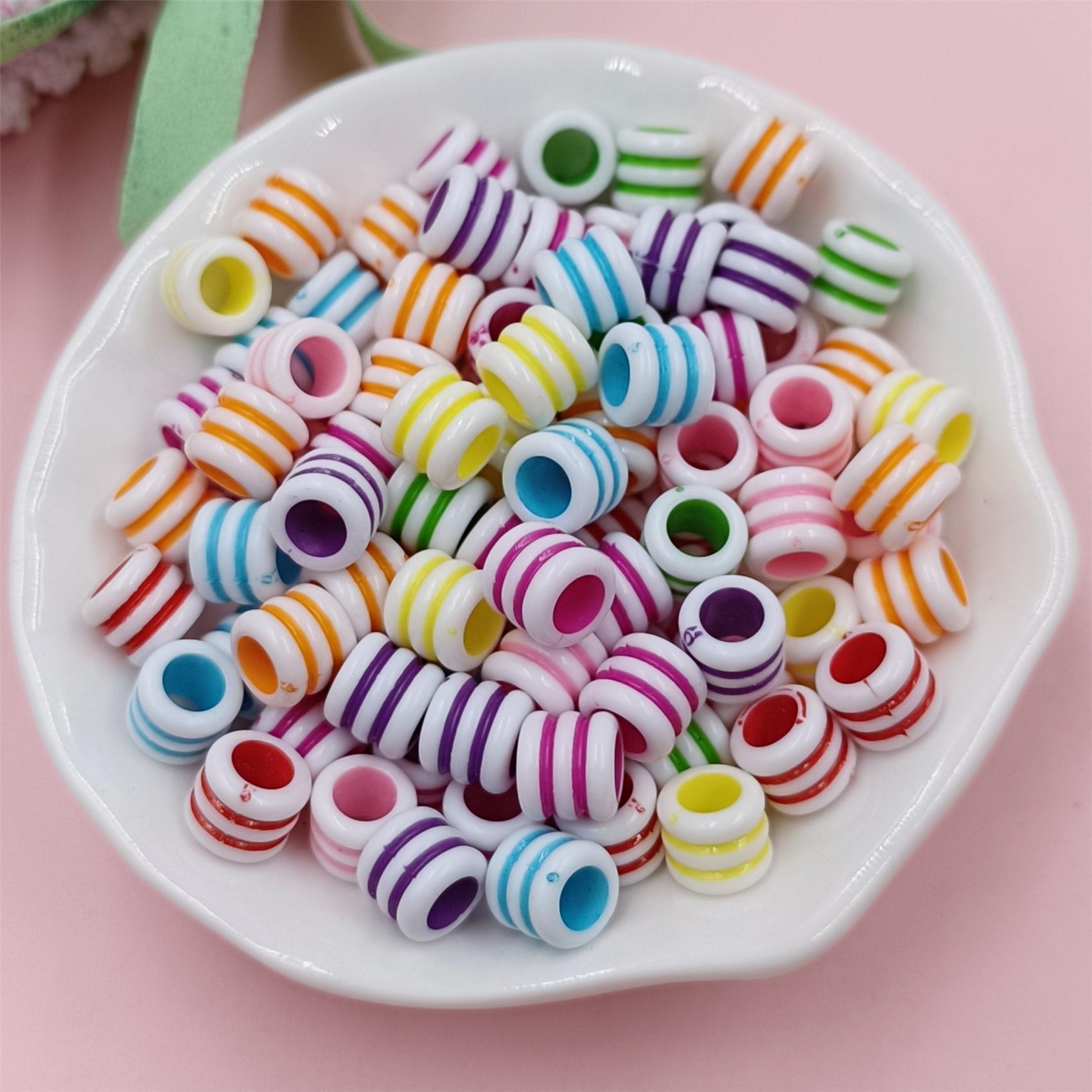 

DIY аксессуары DIY материалы ручной работы для сережек Тыквенные ожерелья Ювелирные изделия Маркировка Акриловые бусины Бабочка 100 шт./пакет Cylinder-7mm