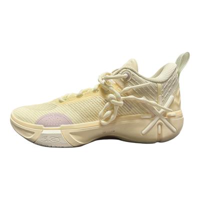 נעלי כדורסל לגברים Li Ning Wade Phantom 6 ספורטיביות נוחות רב-תכליתיות פשוטות מונעות החלקה עמידות בפני שחיקה נמוכות בז' ABPV021-2