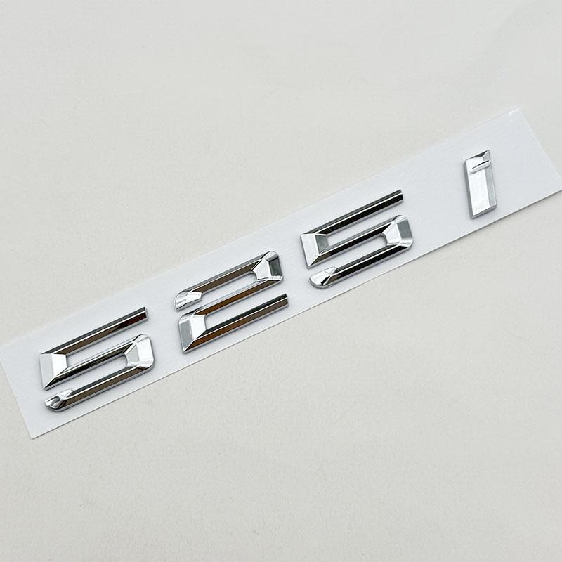 3D ABS Car Letters Logo 520i 528i 530i 535i  Badge Sticker Rear Trunk Emblem For BMW 5 Series 530i 520i Tail Marking Accessories