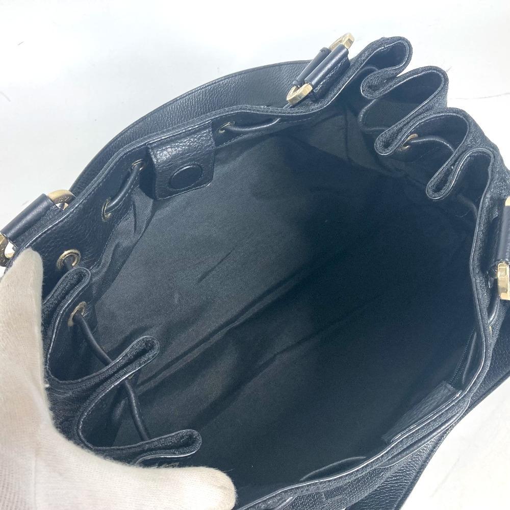 Bvlgari Logo Mania Bag Shoulder Bag Tote Bag Leather/Canvas Black/GoldHardware