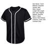 Men Summer T-shirt Pullover Short Sleeves Color Matching Buttons Single-breasted Daily Wear Loose Mid Length Men Baseball Uniform Male Clothes
