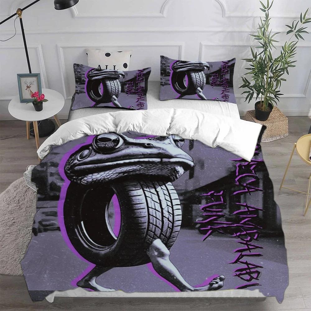 ai Italian Brainrot Tung Tung Sahur Bedding Sets Comforter Duvet Cover Set 2/3Pcs Home Christmas Decoration Wacky Gift