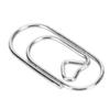 250Pcs 20*9mm Fancy Paperclips Rose Gold/Gold/Silver Electroplating Metal Small Paper Clips with Storage Box Mini Size