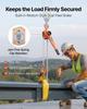 Manual Lever Chain Hoist, 3T 3000KG Capacity Heavy Duty Come Along, 6M Lift G80 Alloy Steel Chain With Dual Pawl Mechanical Brake, 360° Rotating