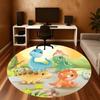1pc dinosaur landscape Round Chair mat Area Rug - Non-Slip, Floor Mat for Office, Bedroom, and Indoor Decor c1125364