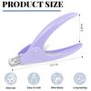 Acrylic Nail Cutter with Magnets Sizer, MORGLES Nail Clippers with Length Measurement for Salon Home Manicure, Purple