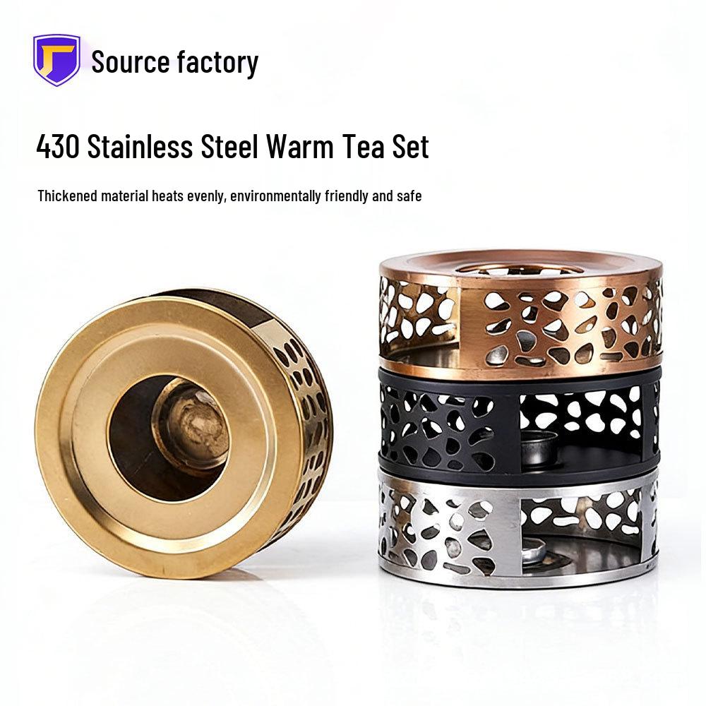 

Hollow Stainless Steel Teapot with Warming Base for Home or Restaurant TCG-0329 серебряный