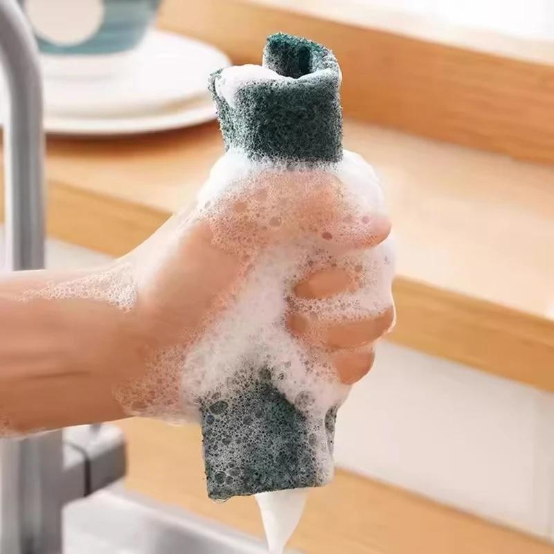10/30 KS Čisticí houbičky Domácí Kuchyňské Odstraňování Mastnoty Mycí Podložky na Nádobí Bez Poškrábání Víceúčelové Opakovaně Použitelné Čisticí Hadříky na Nádobí