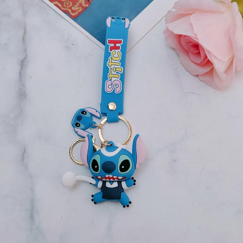 

Милая фигурка Лило Стич Купидон Игрушка Брелок Идеальный Рождественский Подарок BlueWhite