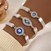 New diamond-encrusted devil's eye bracelet creative retro simple alloy single-layer trendy personalized jewelry