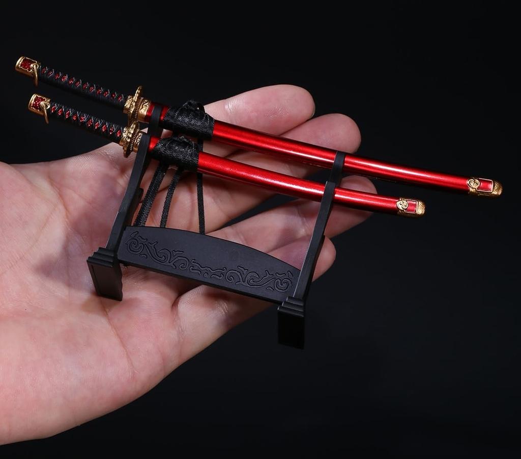 HiPlay Ryuzan Metal 1/6 Ronin Tachi Sword LS2022-09A Weapon/Tool for Action Figures, Alloy, Red