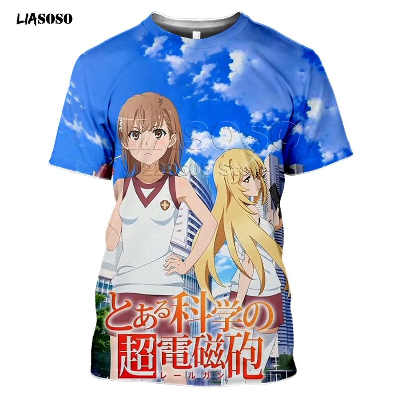 Summer Style T-Shirt Men Women T-shirt 3D Print Anime Game A Certain Scientific Railgun T Harajuku T Shirt Clothing