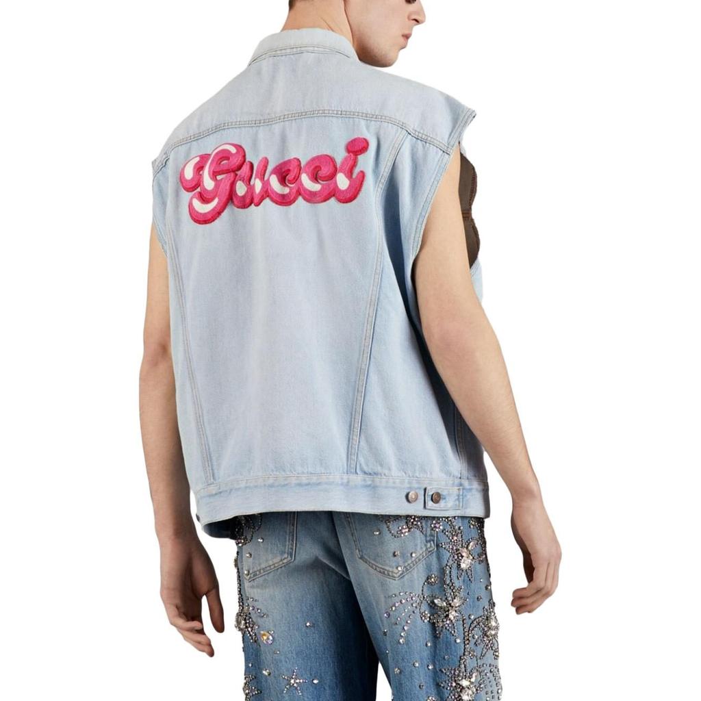 Gucci Sleeveless Denim Vest Jacket 729911-XDCC0-4452