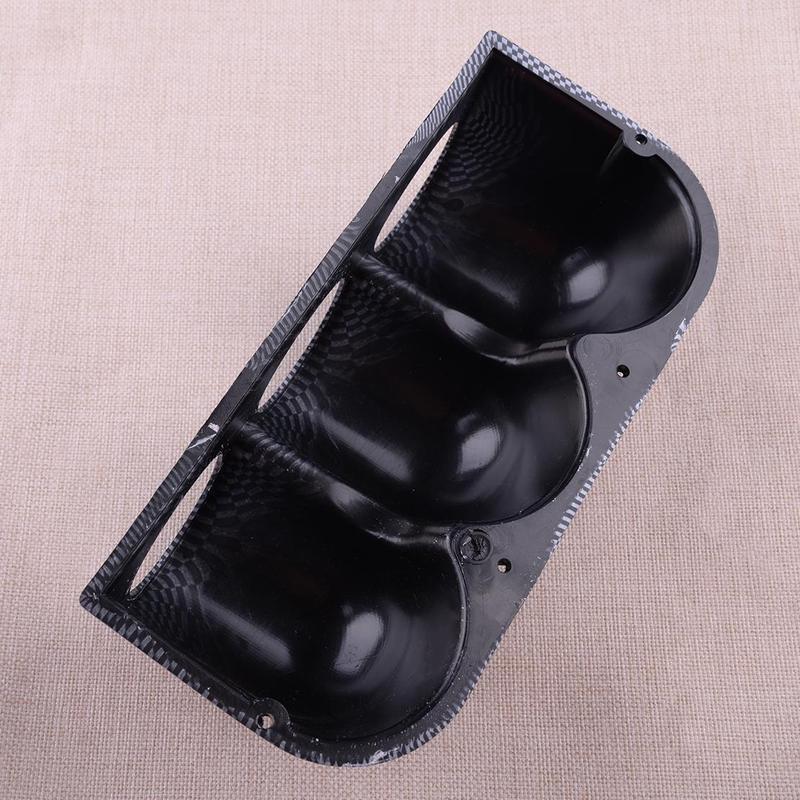 Universal Carbon Fiber Texture 2" 52mm 3 Triple Holes Dash Car Gauge Meter Pod Mount Holder