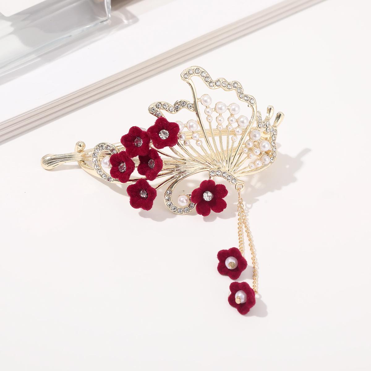 

Фестивальна шпилька для волосся з квітами для жіночої моди, краби для волосся для хвостика, темпераментні шпильки для волосся для дівчат, кліпса-акула, шпильки, аксесуари