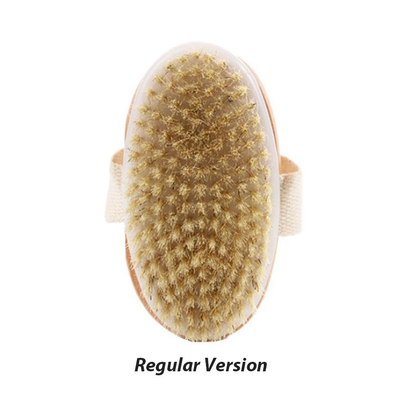 

2 в 1 щетка для тела для сухой кожи с натуральной щетиной для удаления омертвевшей кожи, массажные инструменты