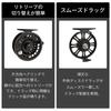 COLGAI HVCE Graphite Large Arbor Fly Reel with Center Drag System, 7/8"