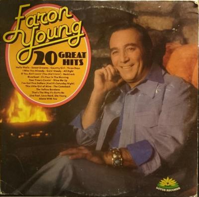 LP Record FARON YOUNG - 20 Great Hits  WH5011 Lotus Records 1979 UK Folk Used