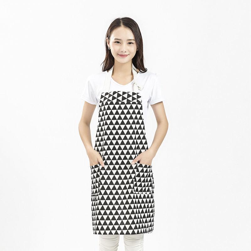 Sleeveless Printed Apron Korean Wear-resistant Oil-proof Anti-fouling Housework Cooking Cleaning Pinafore Kitchen Accessories OneSize