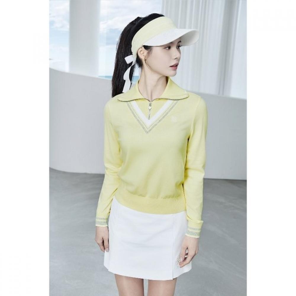 ECCO GOLF APPAREL Women Half Zip Layered Long Sleeve Pullover  Esacpu20020 