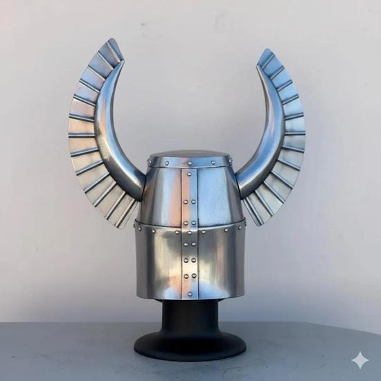 Templar Winged Knight Helmet, Steel Medieval Teutonic Helm with Brass Cross for Halloween, Special Occasions