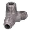5Pcs Pipe Fittings 65 Oblique 3?Way Malleable Cast Iron Tube Pneumatic Connector for DIY Project