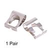 NATRUSS 1 Pair Wiper Linkage Repair Clips Arm Link Mechanism Repair Windscreen Wiper Repair Clip Kit Metal Silver