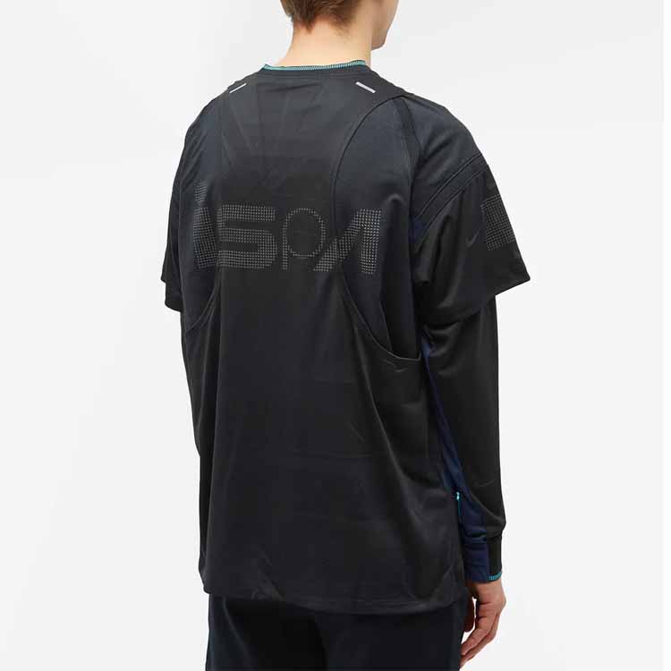 Nike Serie ISPA FW23 T-shirt a maniche lunghe con cuciture multiformi Unisex Top Nero FB2706-010
