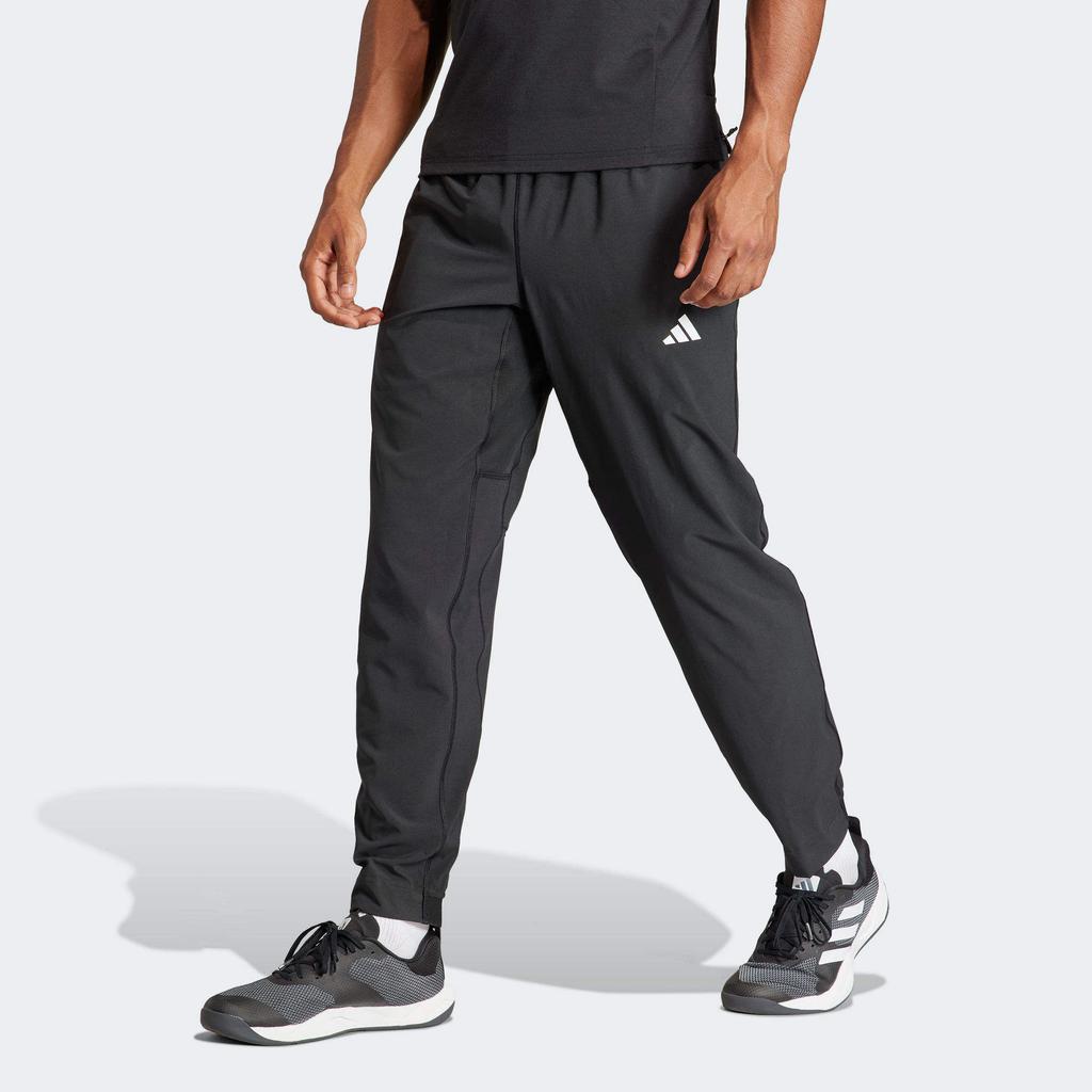 New Adidas Train Essentials Woven Sweatpants Men's Black IT5457