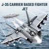 Non-Toxic Sembo J-35 Carrier Based Fighter Jet Assemblage Building Blocks Moc Military Series Aircraft Plane Model Bricks Children Toys Gifts