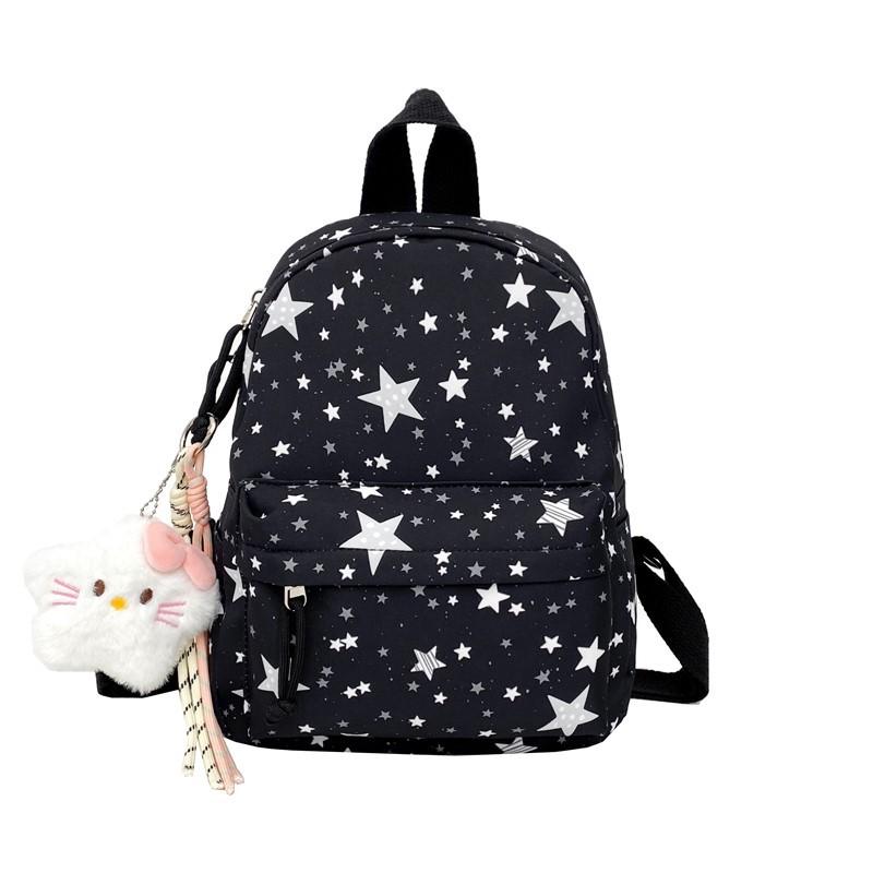 Schoolbag Schoolbag Female Junior High School High School Student Star Printing Korean Version Niche Ins Backpack Mori College Student Backpack Male