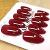 100% Handmade Short Almond Shape Deep Dark Red Fake Nail Set With Glue & Box Minimalism Simple Artificial Nails Phototherapy Press On Nails