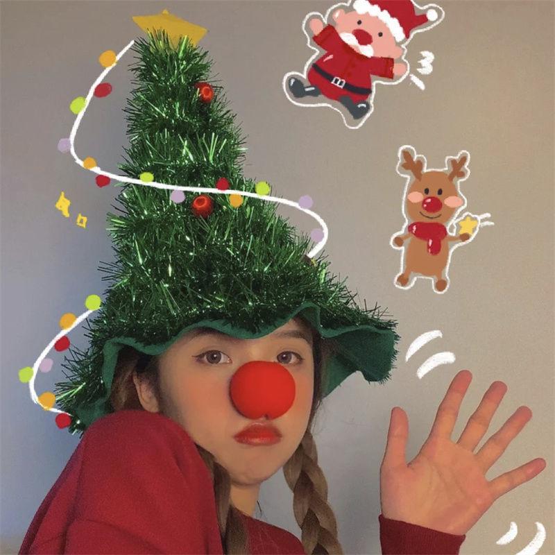 Christmas Hat, Christmas Decoration Hat, Small Christmas Tree, Shooting And Setting Props, Children'S And Adult Headwear