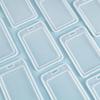 INS Style Transparent Flip-Top Card Holder: Durable Plastic Cover for Student, Work, Meal, Bank, and ID Cards.