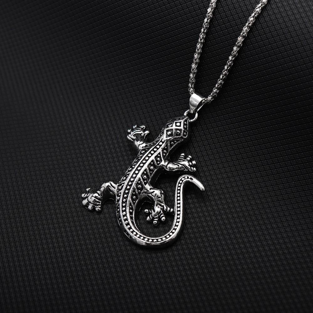 New Animal Series·Gecko Lizard Trendy Men's Pendant Necklace