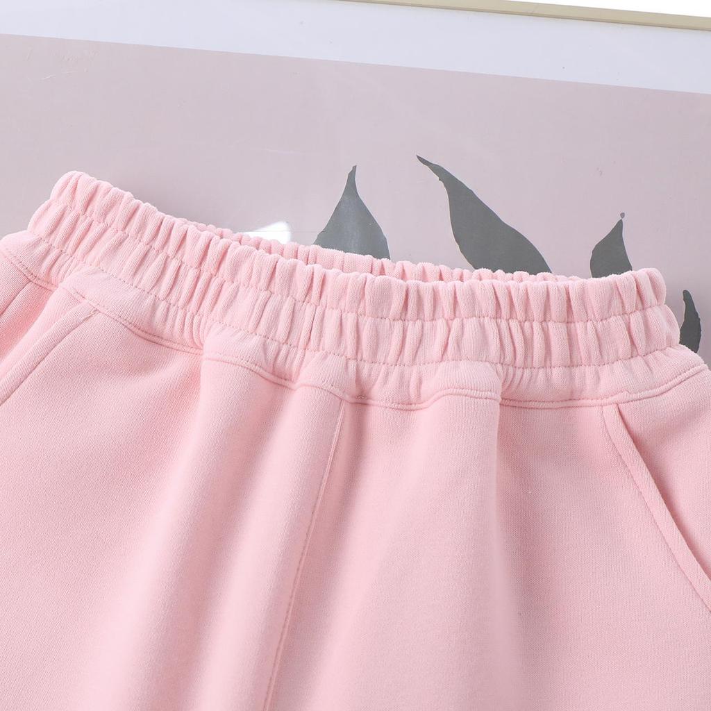 Kids' 2025 Spring/Autumn Casual Drawstring Sweatpants: Girls' Long Pants