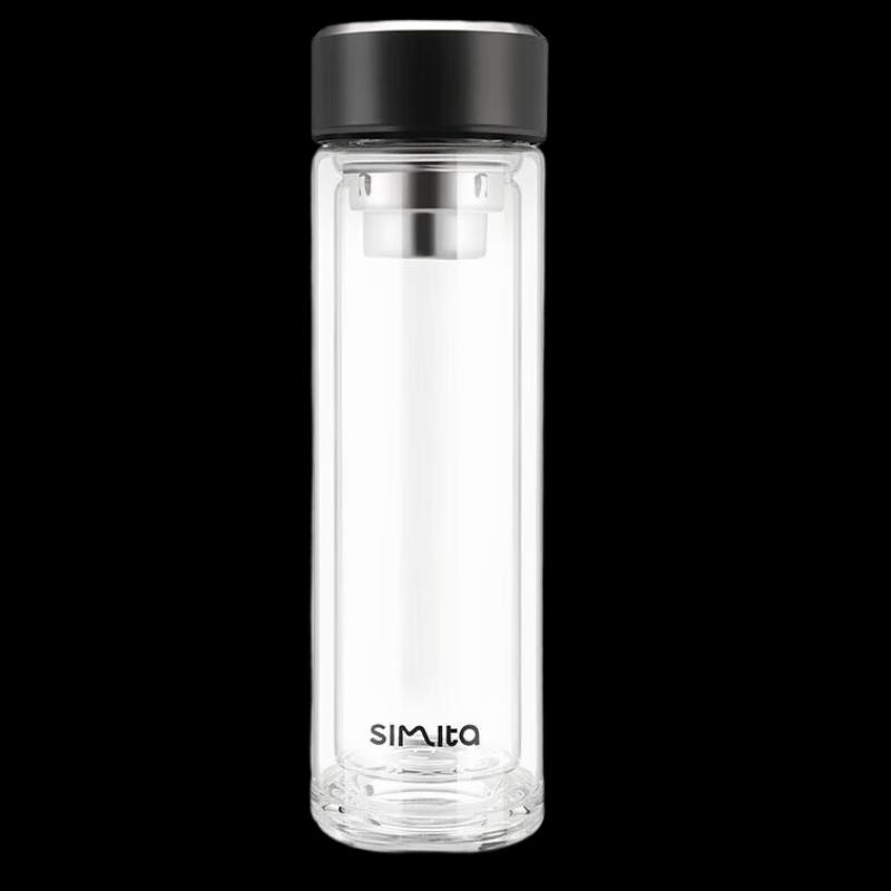 Schmidt 350ml Double-Wall Glass Tea Infuser Bottle