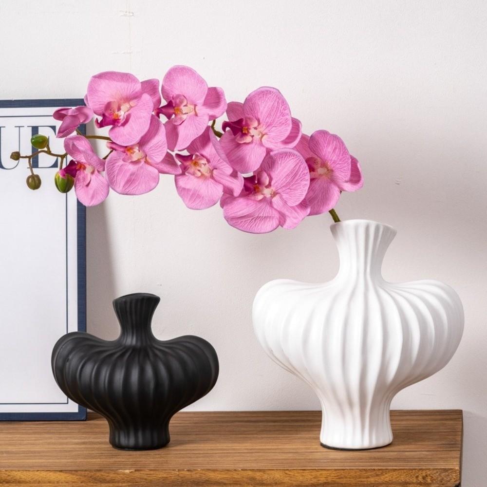 Plastic Irregular Shape Vase Imitation Ceramic Flower Arrangement Vase Water Cultivation Vase