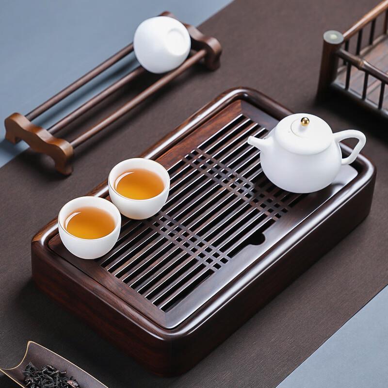 MULTIPOTENT Black Ebony Mortise & Tenon Water Storage Tea Tray