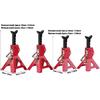 4pcs RC Car Scale Jack Stands, 1/10 RC Scale Decoration Metal Jack Stand High Simulation 6 Ton 3 Ton Cars Stands Rc Crawler Car Stands Model for D90