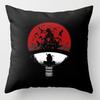 Anime Naruto Printed Pillow Case Red Cloud Uchiha Itachi Action Figures Square Pillow Covers Cushion Sofa Decor Cover Toys Gift
