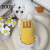 Thin Fabric Dog Tee Ribbed Sleeveless T-Shirt, Breathable Girl Vest Shirt, Summer Puppy Outfit for Small Dogs Bichon Frise Schnauzer Soft