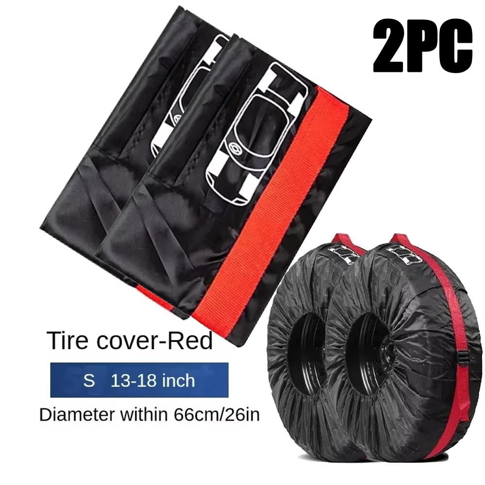 Universal Car Spare Tire Covers Case Auto Wheel Tires Storage Bags 210D Oxford Cloth Dust-proof Protector Car Tire Accessories